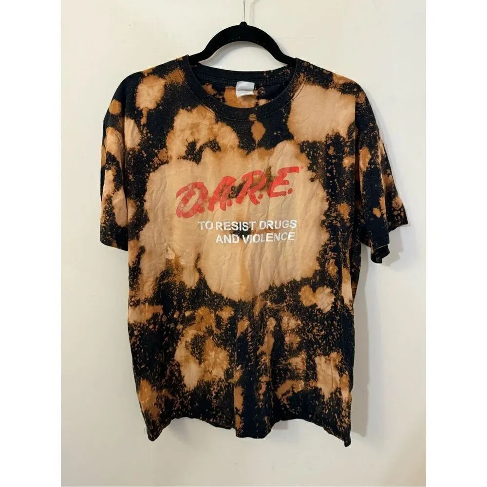 DARE Keep Kids Off Drugs T Shirt Y2K L